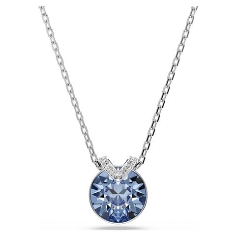 Swarovski Jewellery - Bella V Blue Crystal Pendant w/Rhodium-Plate
