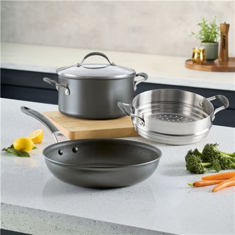 Circulon - ScratchDefense A1 Nonstick Induction Cookware Set 3pce
