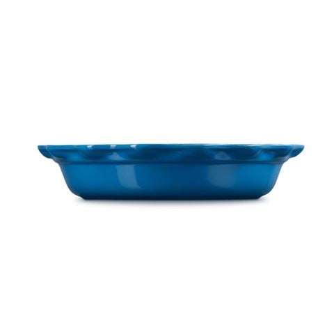 Le Creuset Heritage Fluted Pie Dish Azure Blue 23cm - Peter's of Kensington