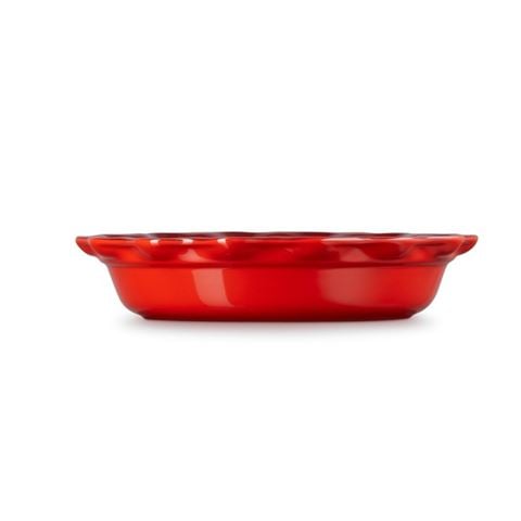 Le Creuset Heritage Fluted Pie Dish Cerise 23cm - Peter's of Kensington