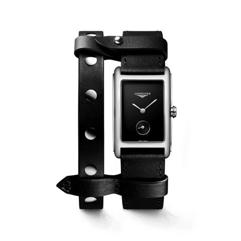 Longines - Dolcevita S.S. Quartz Watch w/Black Double Strap 23.3x37mm L55124592