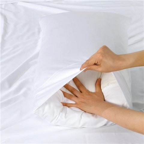 Bianca - Rosebank 500TC Bamboo/Cotton Sateen Pillowcase Set White Queen 2pce