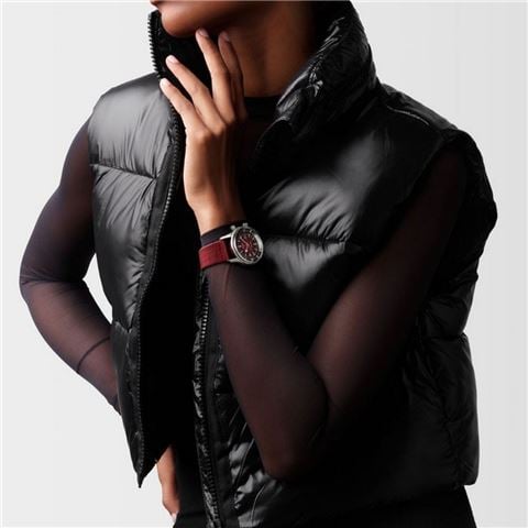 Longines - Legend Diver S.S Auto. Watch w/Bordeaux Dial & Strap 36mm L33744402