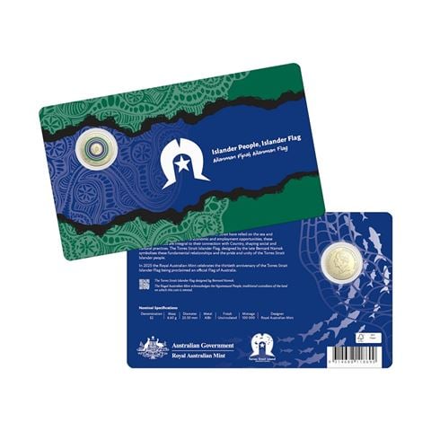Royal Australian Mint - 2025 $2 Coloured Unc. Coin 30th Ann. Torres Strait Islander Flag