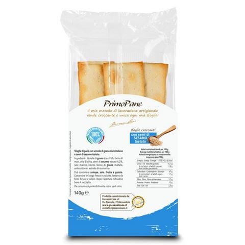 Pan Dei Massi Flat Bread Sesame 140g - Peter's of Kensington