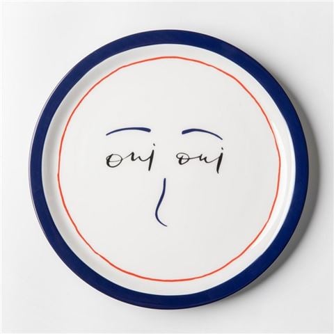 NO22 - Paris Oui Oui Plate 25.5cm