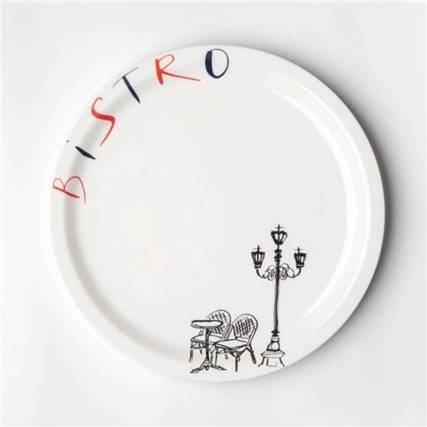 NO22 - Paris Bistro Plate 25.5cm