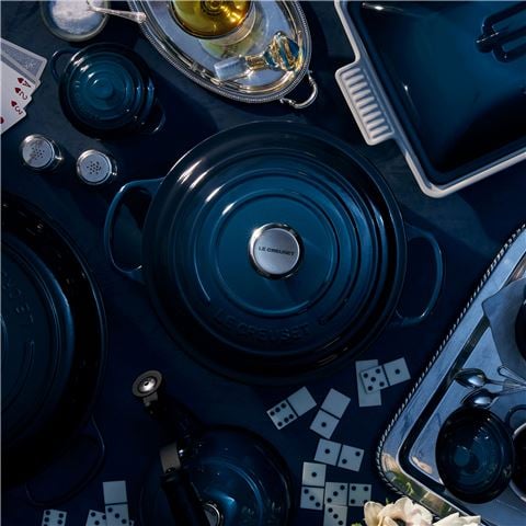 Le Creuset Signature Shallow Casserole Nuit 30cm - Peter's of Kensington