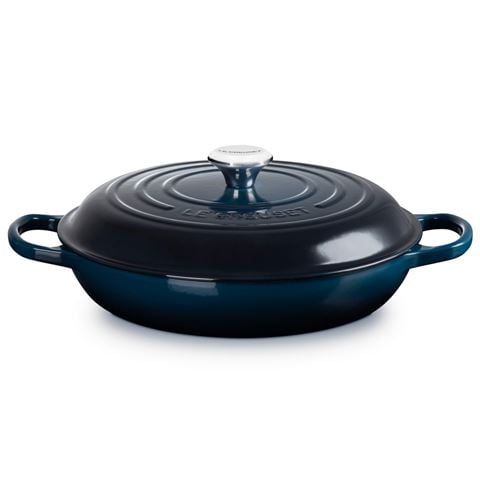 Le Creuset Signature Shallow Casserole Nuit 30cm - Peter's of Kensington