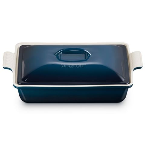 Le Creuset - Heritage Rectangular Dish with Lid Nuit 33cm/3.8L