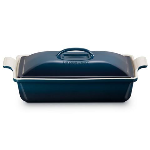 Le Creuset - Heritage Rectangular Dish with Lid Nuit 33cm/3.8L