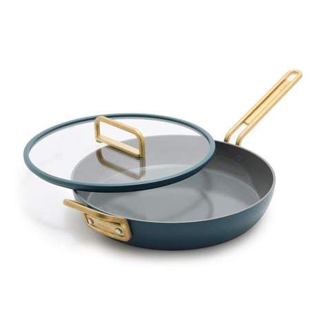 Greenpan - Stanley Tucci Ceramic Nonstick Covered Frypan Venetian Teal 30cm