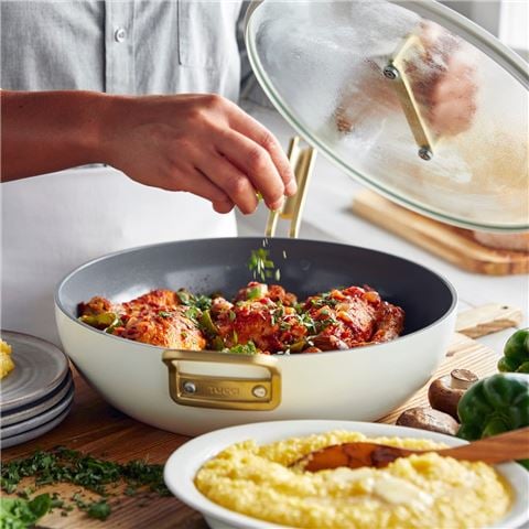Greenpan - Stanley Tucci Ceramic Nonstick Essential Stanley Pan Carrara White