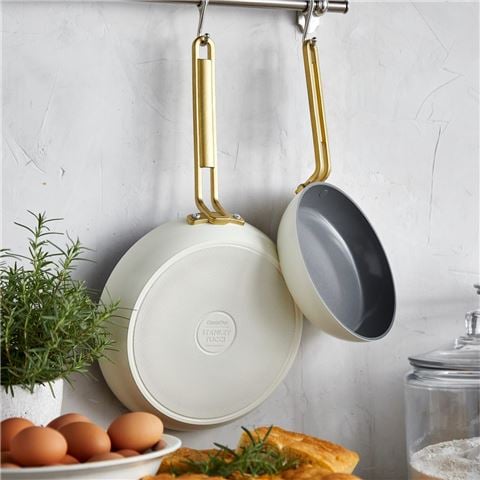 Greenpan - Stanley Tucci Ceramic Nonstick Frypan Set Carrara White 20/25cm