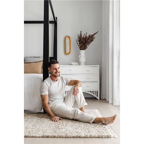 Darren Palmer Travertine Rug Brown 225X155cm - Peter's of Kensington