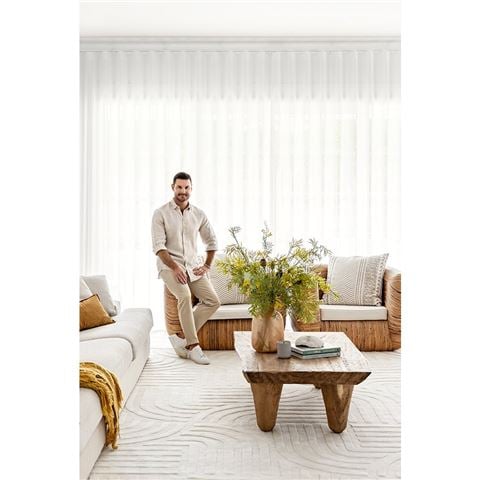 Darren Palmer Zen Rug White 330X240cm - Peter's of Kensington