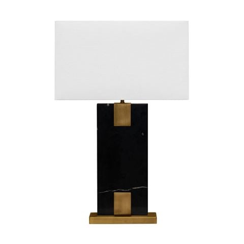 Cafe Lighting - Nazare Marble Table Lamp Black