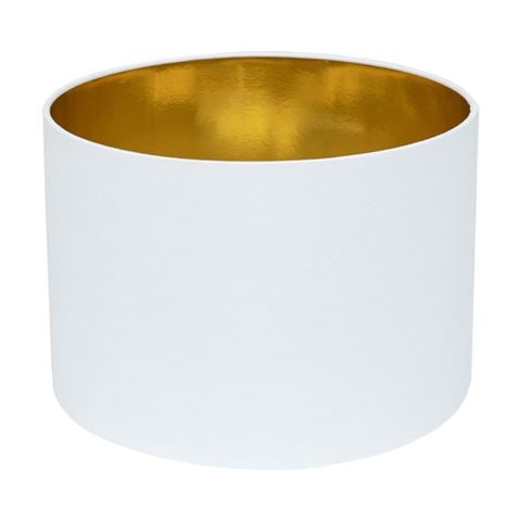 Cafe Lighting Paola Table Drum Lamp Shade White - Peter's of Kensington