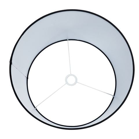 Cafe Lighting - Larissa Drum Lamp Shade Black Large