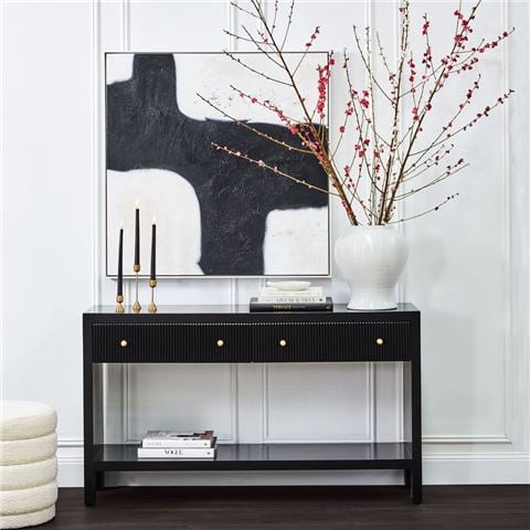 Cafe Lighting Ariana Console Table Black - Peter's of Kensington