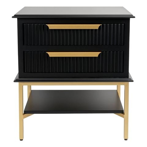 Cafe Lighting Aimee Bedside Table Black Small - Peter's of Kensington