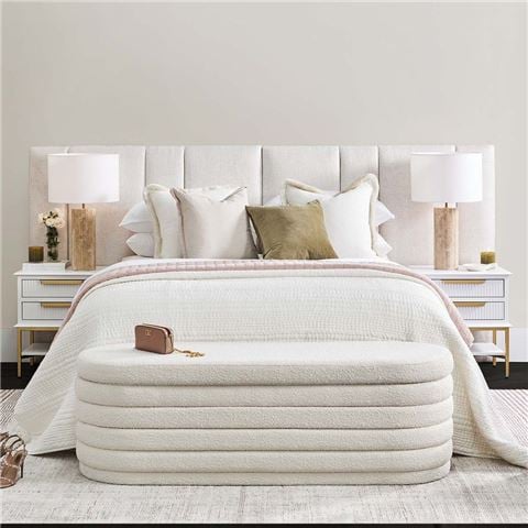 Cafe Lighting Aimee Bedside Table White Small - Peter's of Kensington