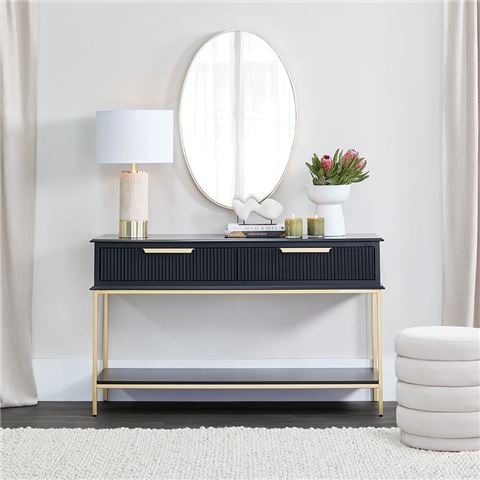 Cafe Lighting Aimee Console Table Black Small - Peter's of Kensington