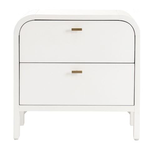 Cafe Lighting Chisholm Bedside Table White - Peter's of Kensington