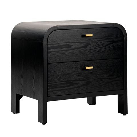 Cafe Lighting Chisholm Bedside Table Black - Peter's of Kensington