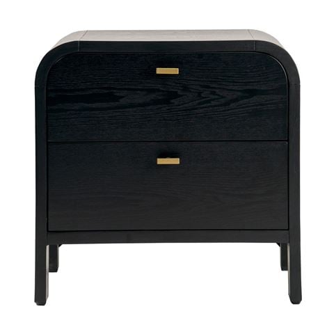 Cafe Lighting Chisholm Bedside Table Black - Peter's of Kensington