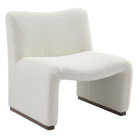 Cafe Lighting - Beau Occasional Chair White Boucle