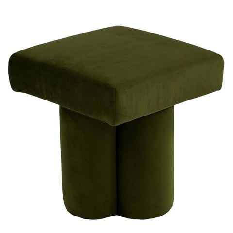 Cafe Lighting Ace Stool Olive Velvet - Peter's of Kensington