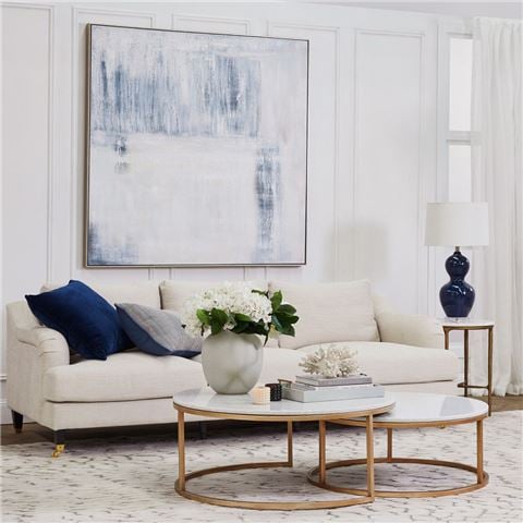 Cafe Lighting Aerin 3 Seater Sofa Natural Linen - Peter's of Kensington