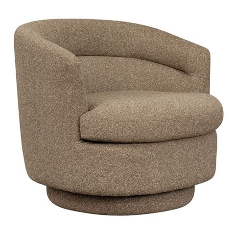 Cafe Lighting Holly Swivel Armchair Cocoa Mocha - Peter's of Kensington