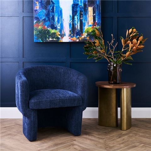 Cafe Lighting - Avenue Armchair Indigo Chenille