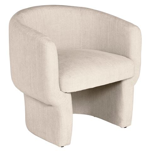 Cafe Lighting Avenue Arm Chair Natural Chenille - Peter's of Kensington