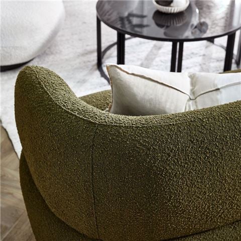 Cafe Lighting - Greenwich 3 Seater Sofa Green Boucle