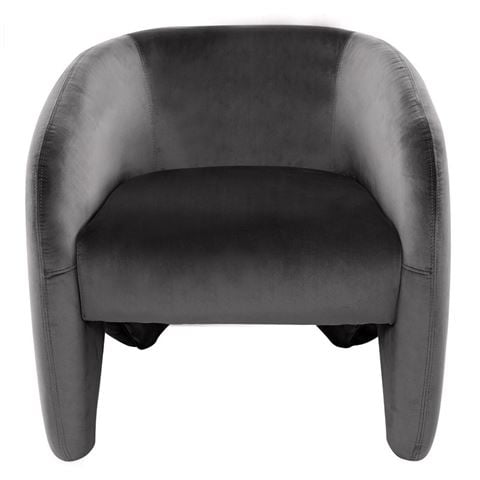 Cafe Lighting - Maine Arm Chair Charcoal Velvet