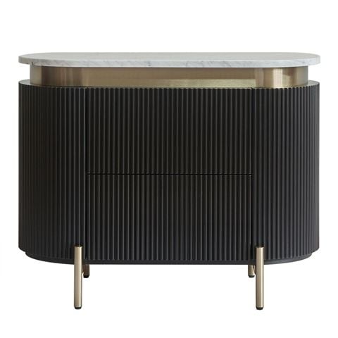 Cafe Lighting - Demarco Bedside Table Black