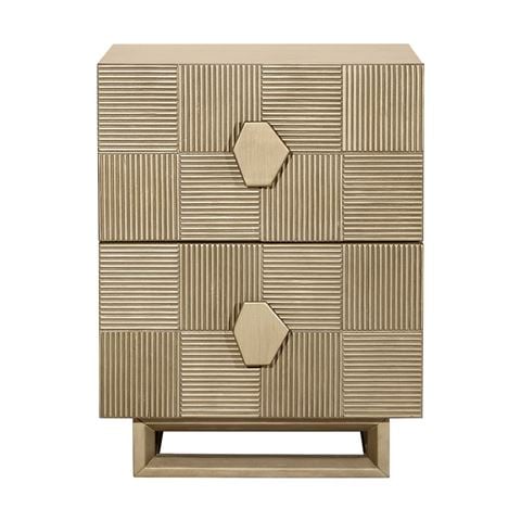 Cafe Lighting Alton Bedside Table Antique Gold Small - Peter's of Kensington