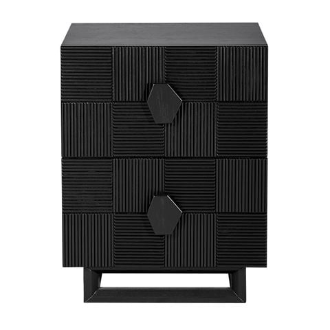 Cafe Lighting Alton Bedside Table Black Small - Peter's of Kensington