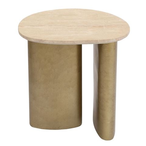 Cafe Lighting Audrey Side Table Travertine Large - Peter's of Kensington