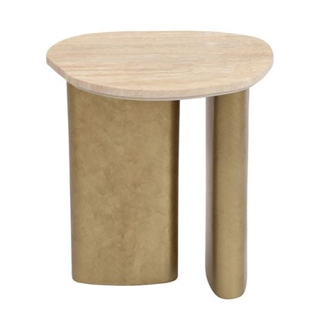 Cafe Lighting Audrey Side Table Travertine Small - Peter's of Kensington