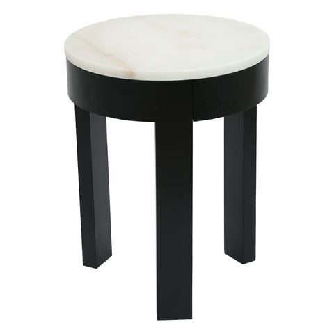 Cafe Lighting - Oliver Marble Side Table Small Black