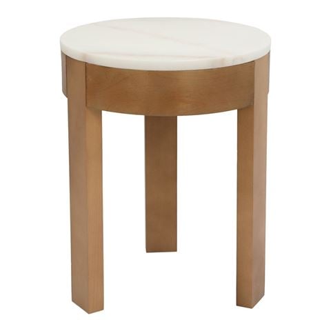 Cafe Lighting - Oliver Marble Side Table Small Oak