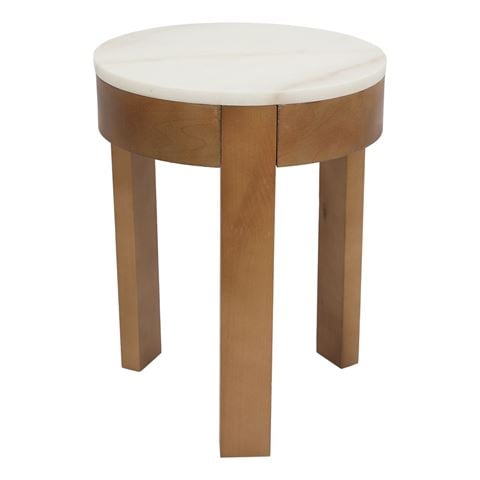 Cafe Lighting - Oliver Marble Side Table Small Oak