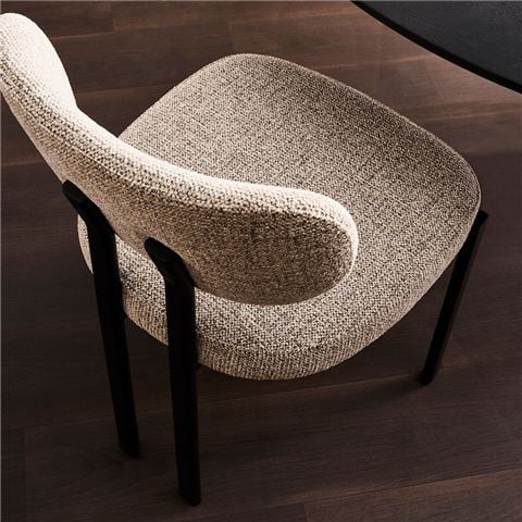 Cafe Lighting Stuart Dining Chair Speckle Brown - Peter's of Kensington