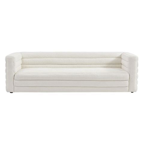 Cafe Lighting - Colorado 3 Seater Sofa White Boucle