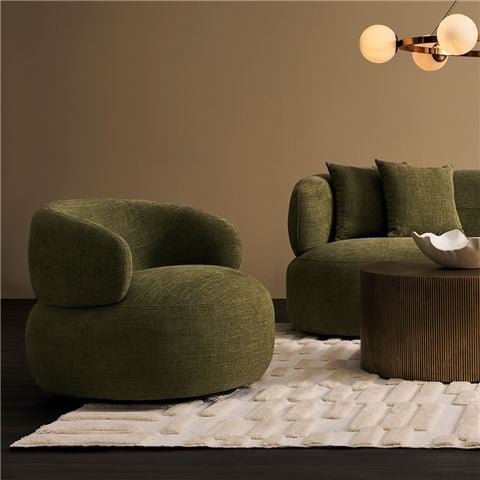 Cafe Lighting Greenwich Occasional Chair Sage Chenille - Peter's of Kensington