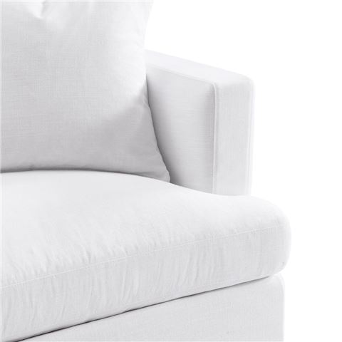 Cafe Lighting - Birkshire 2 Seater Slip Cover Sofa White Linen